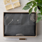 Decoupage Wild West Lawman gekleed in het zwart Tissuepapier (Geschenk)