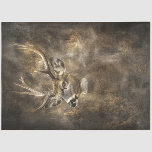 Decoupage Wildlife Deer Portret Tissuepapier (Voorkant)