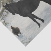 Decoupage Winter Barnyard Christmas At Debbie's Tissuepapier (Detail)