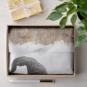 Decoupage Witch Striped Kousen Curled-teen Boots Tissuepapier (Geschenk)