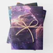 Decoupage Wizards Set van 3 Inpakpapier Vel (In situ)