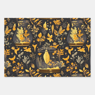 Decoupage Wrapping Paper Terrariums Set van 3