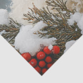 Decoupage Zwart Gezicht Ram Winter Scene Tissuepapier (Detail)