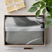 Decoupage Zwart Wit Kat in Hoge Hakschoen Tissuepapier (Geschenk)