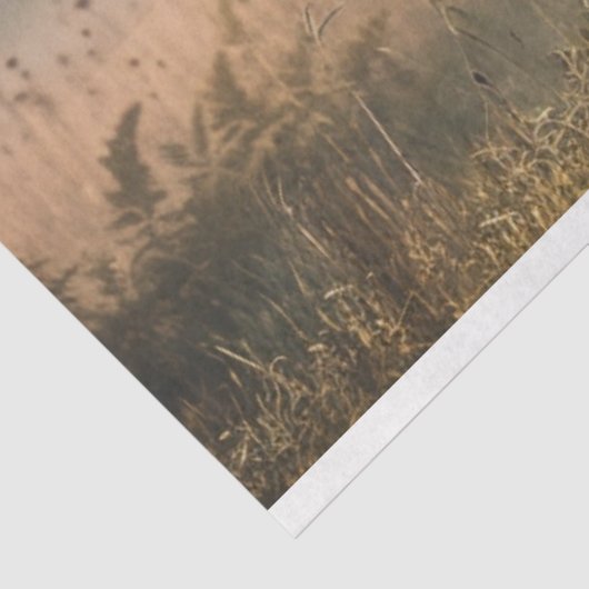 Decoupage zwarte hengst loopveld tissuepapier (Detail)