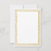 Découpe dorée - Carte RSVP (Dos)