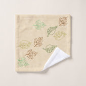 Découpe Feuille soufflante (Gant de toilette)