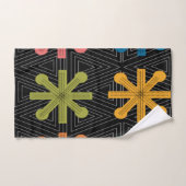 Découpe moderne de Starburst au milieu du siècle (Serviette à main)