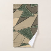 Découpe triangulaire beige sur "arrière - plan ver (Serviette à main)