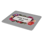 Découper Accueil Sweet Accueil Fleur Gris Planche à découpe (Coin)