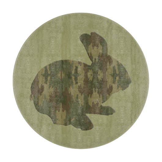 Découper Camouflage Silhouette Pâques Bunny Planche à décou (Devant)
