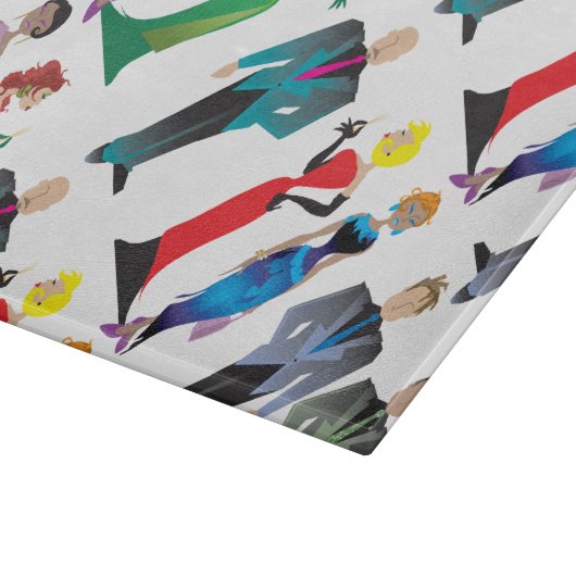 Découper Dîner Invités Planche À Coupe De Verre (Coin)