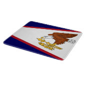 Découper Drapeau de la petite planche à verre des Samoa amé (Coin)