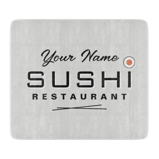 Découper Enseigne de restaurant de sushi cool planche à déc (Devant)