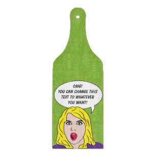 Découper FUNNY RETRO WOMAN planche à découpe personnalisée