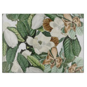 Découper La magnolia d'or blanc fleurit la planche à (Devant)