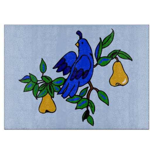 Découper Partridge Dans Une Planche À Coupe De Poirier (Devant)