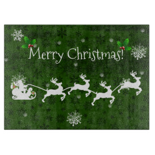 Découper Planche à bascule Père Noël verte