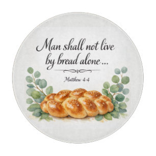 Découper Planche à Challah Matthieu 4:4, Cadeau juif messia