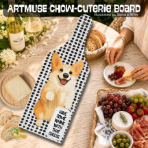 Planche à charcuterie DENNY le Corgi