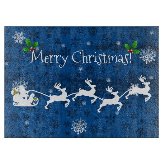 Découper Planche à coudre bleu Père Noël (Devant)