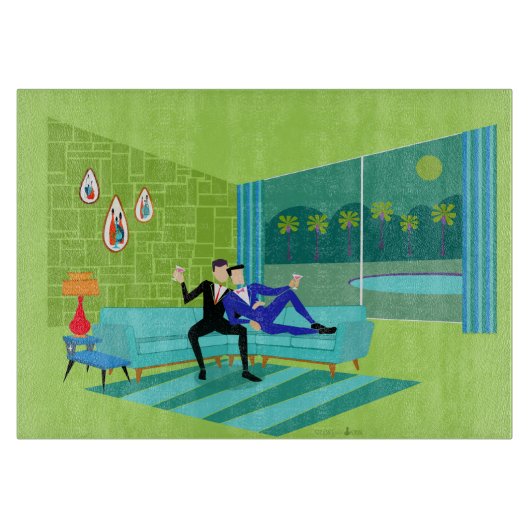 Découper Planche à coupes gays rétro-romantique (Devant)