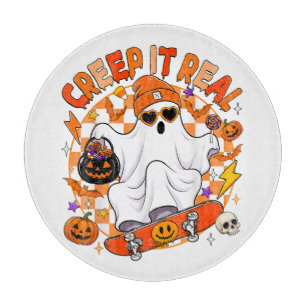 Découper Planche à roulettes fantôme Halloween Retro Creep