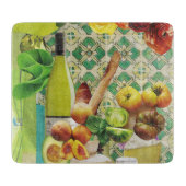 Découper Planche à verre Carrelage mexicain vert (Devant)