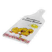 Découper Planche à verre Jaune Chicks Floral (Coin)