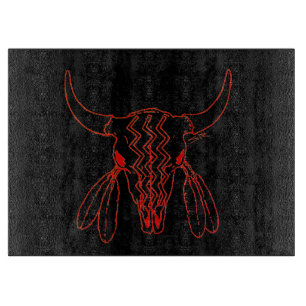 Découper Red Ghost Dance Buffalo ligne noir planche à décou