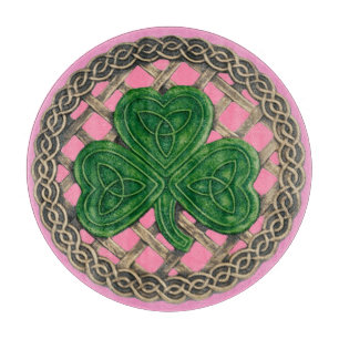 Découper Shamrock Rose Sur La Planche À Découpe Céltic Knot