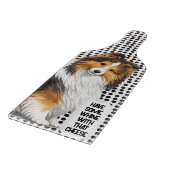 Découper Sheltie - Planche à charcuterie couleur sable (Coin)