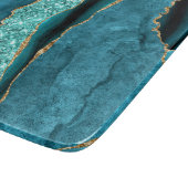 Découper Turquoise Bleu Marbre Or Turquoise Planche à décou (Coin)