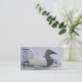 Décoy Canvasback #1 Cartes de visite (Debout devant)