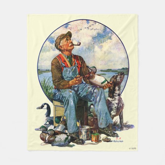 Decoys Fleece Deken (Voorkant)