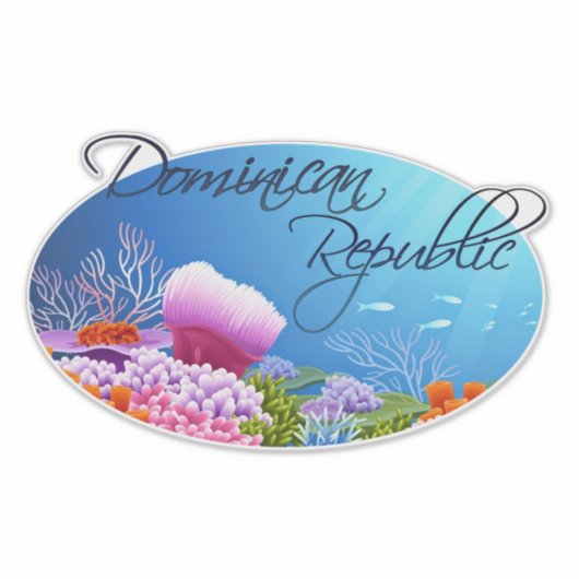 Decreet Dominicaanse Republiek Sticker (Voorkant)