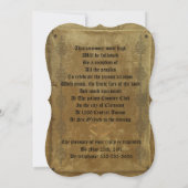 Décret faire-part de mariage médiéval modèle (Dos)