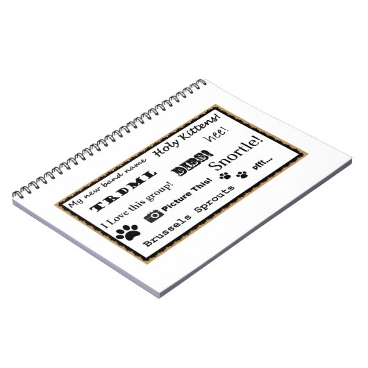 Décrivez ceci ! carnet (Côté gauche)