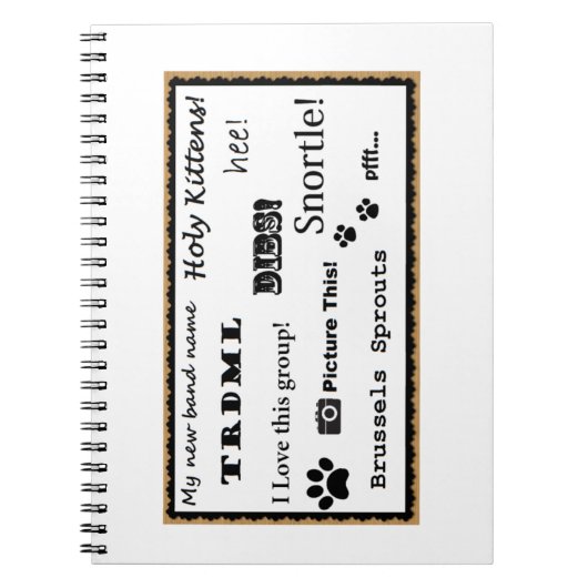 Décrivez ceci ! carnet (Devant)