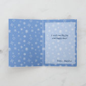 Ded Moros en vogels in het winterbos Russische sti Feestdagen Kaart (Binnen)