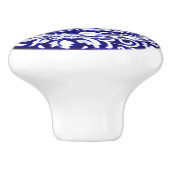 Dedham Bleu Blanc Lapin Céramique Tiroir Bouton (Côté)