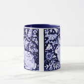 Dedham Blue Rabbit, Classic Blue & White Design Mok (Midden)