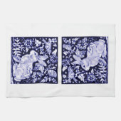 Dedham Blue Rabbit, Classic Blue & White Design Theedoek (Horizontaal)