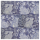 Dedham Blue & White Rabbit céramique Tile Tissu Ar (Fermer)