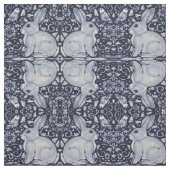 Dedham Blue & White Rabbit céramique Tile Tissu Ar (Échantillon)