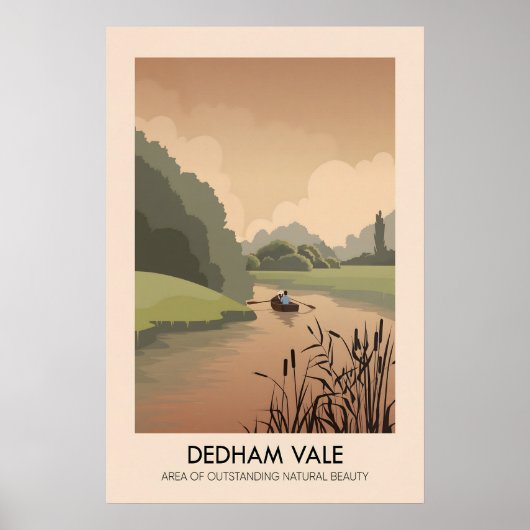 Dedham Vale AONB Travel Poster (Devant)