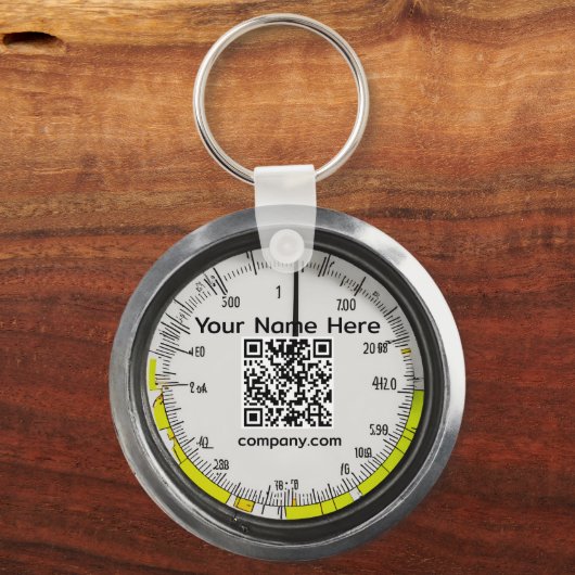 Dedicated Diver's gepersonaliseerd met QR-code Sleutelhanger (Achterkant)