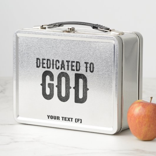 DEDICATED TO GOD COOL BLACK TEKST (In situ)