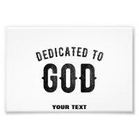 DEDICATED TO GOD COOL  BLACK TEKST