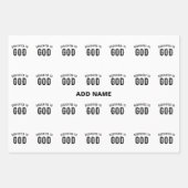 DEDICATED TO GOD COOL BLACK TEKST INPAKPAPIER VEL (Voorkant 2)